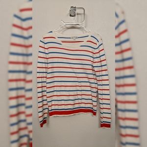 JCrew Mercantile Lightweight Striped Crew Sweater